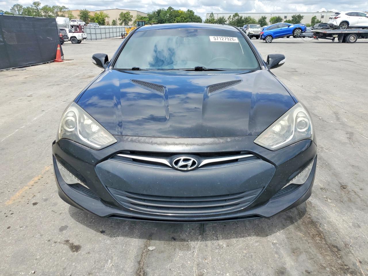 2013 Hyundai Genesis Coupe 3.8l Black vin: KMHHU6KJXDU107082