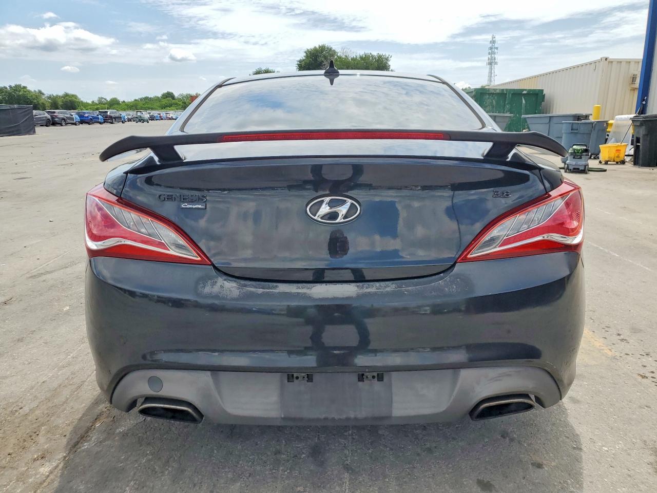 2013 Hyundai Genesis Coupe 3.8l Black vin: KMHHU6KJXDU107082