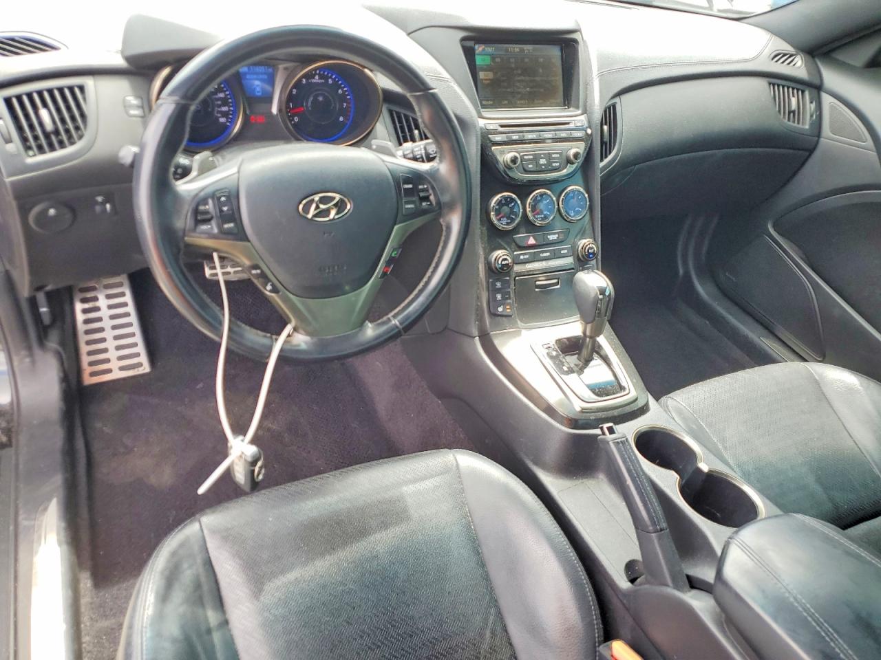 2013 Hyundai Genesis Coupe 3.8l Black vin: KMHHU6KJXDU107082