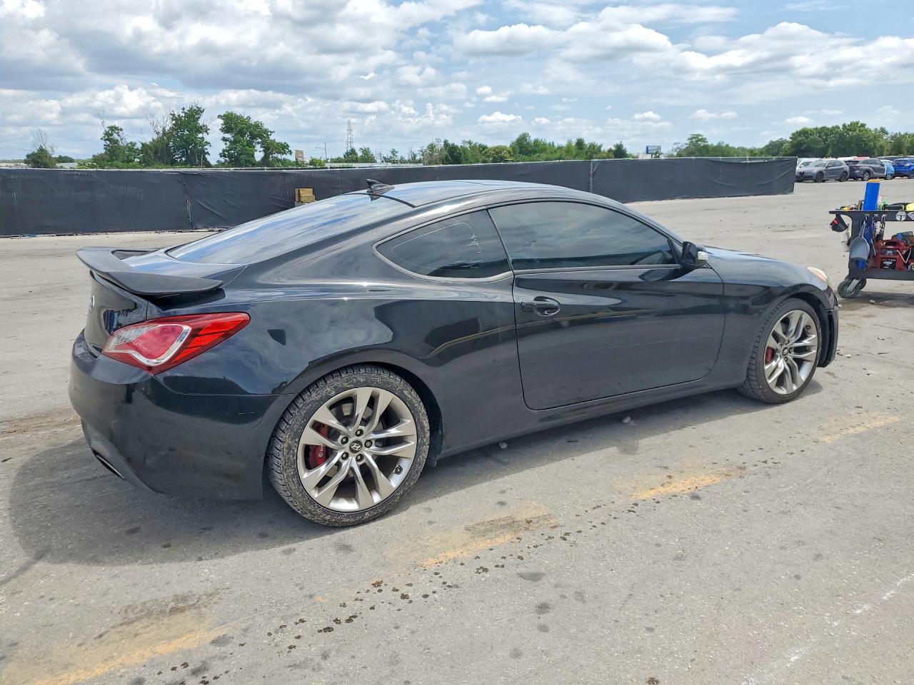 2013 Hyundai Genesis Coupe 3.8l Black vin: KMHHU6KJXDU107082