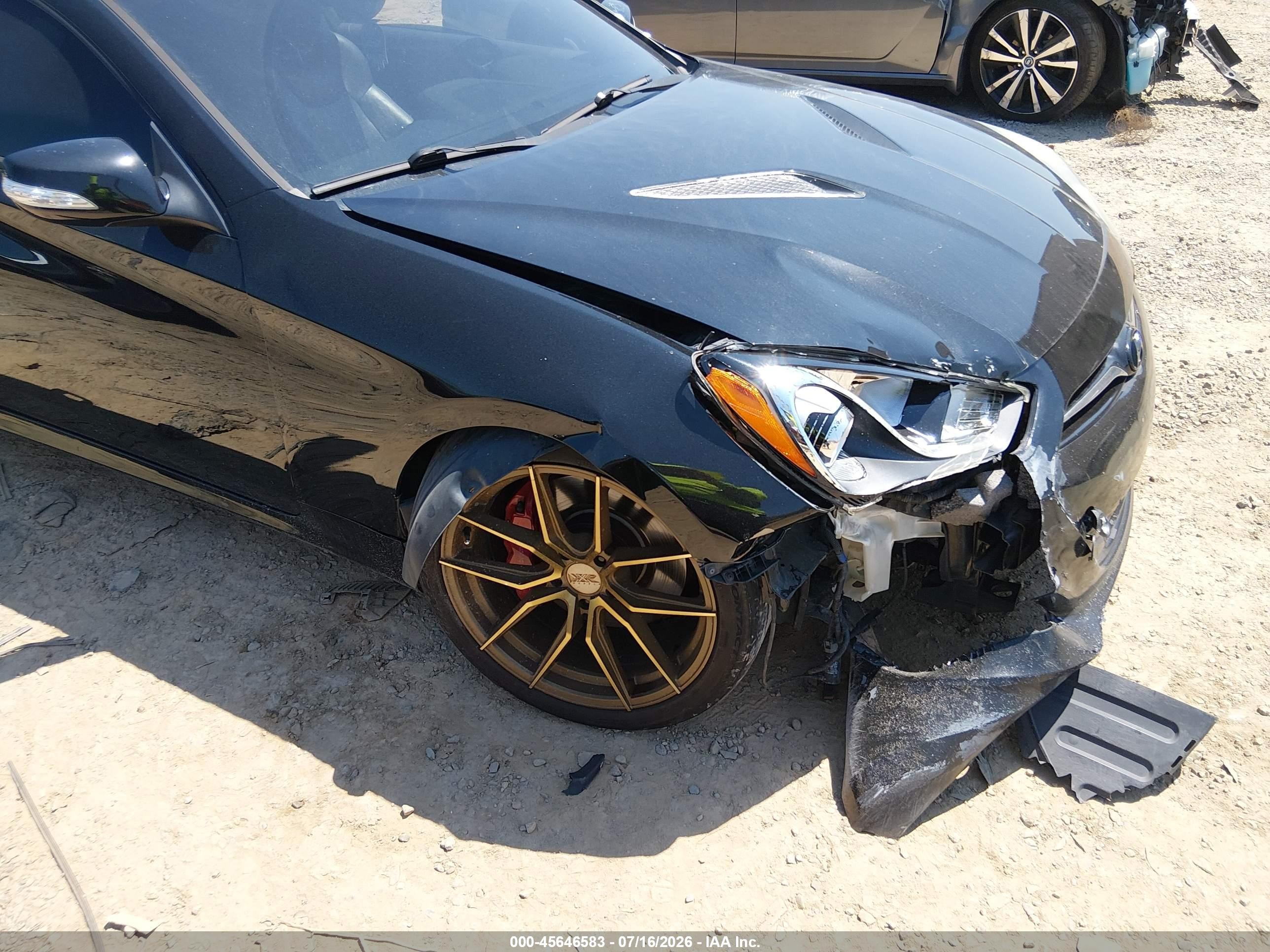 2013 Hyundai Genesis 3.8 Track Black vin: KMHHU6KJXDU108586