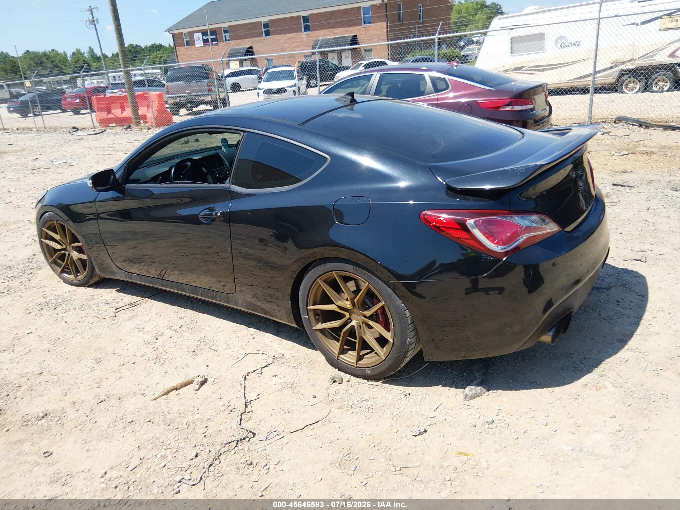2013 Hyundai Genesis 3.8 Track Black vin: KMHHU6KJXDU108586