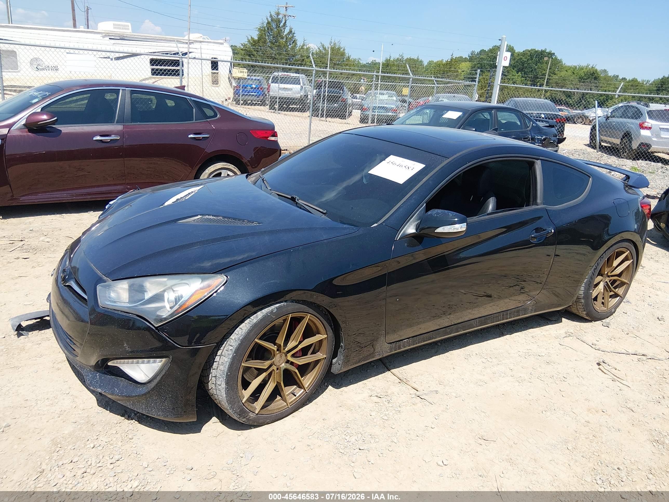 2013 Hyundai Genesis 3.8 Track Black vin: KMHHU6KJXDU108586