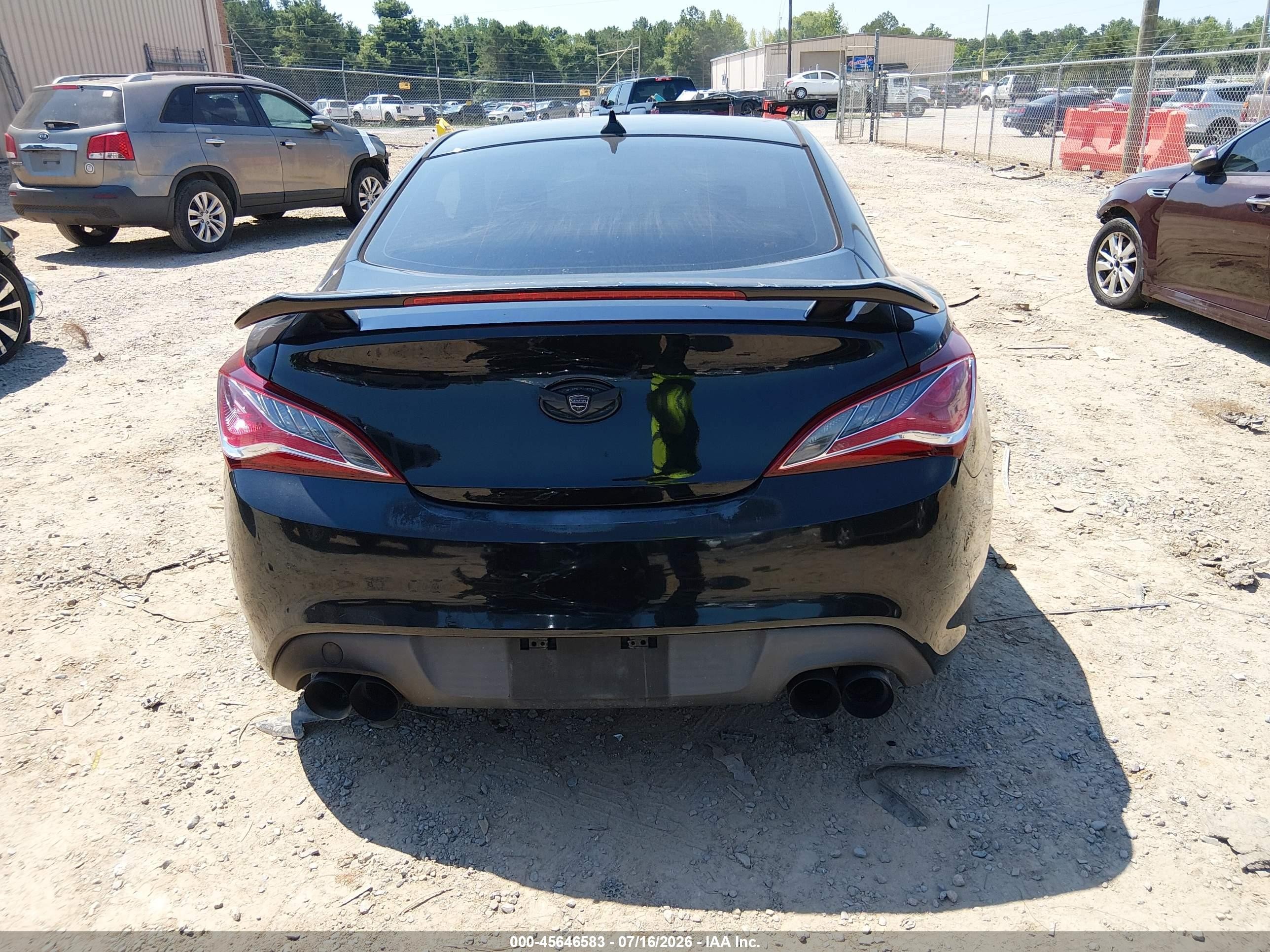 2013 Hyundai Genesis 3.8 Track Black vin: KMHHU6KJXDU108586