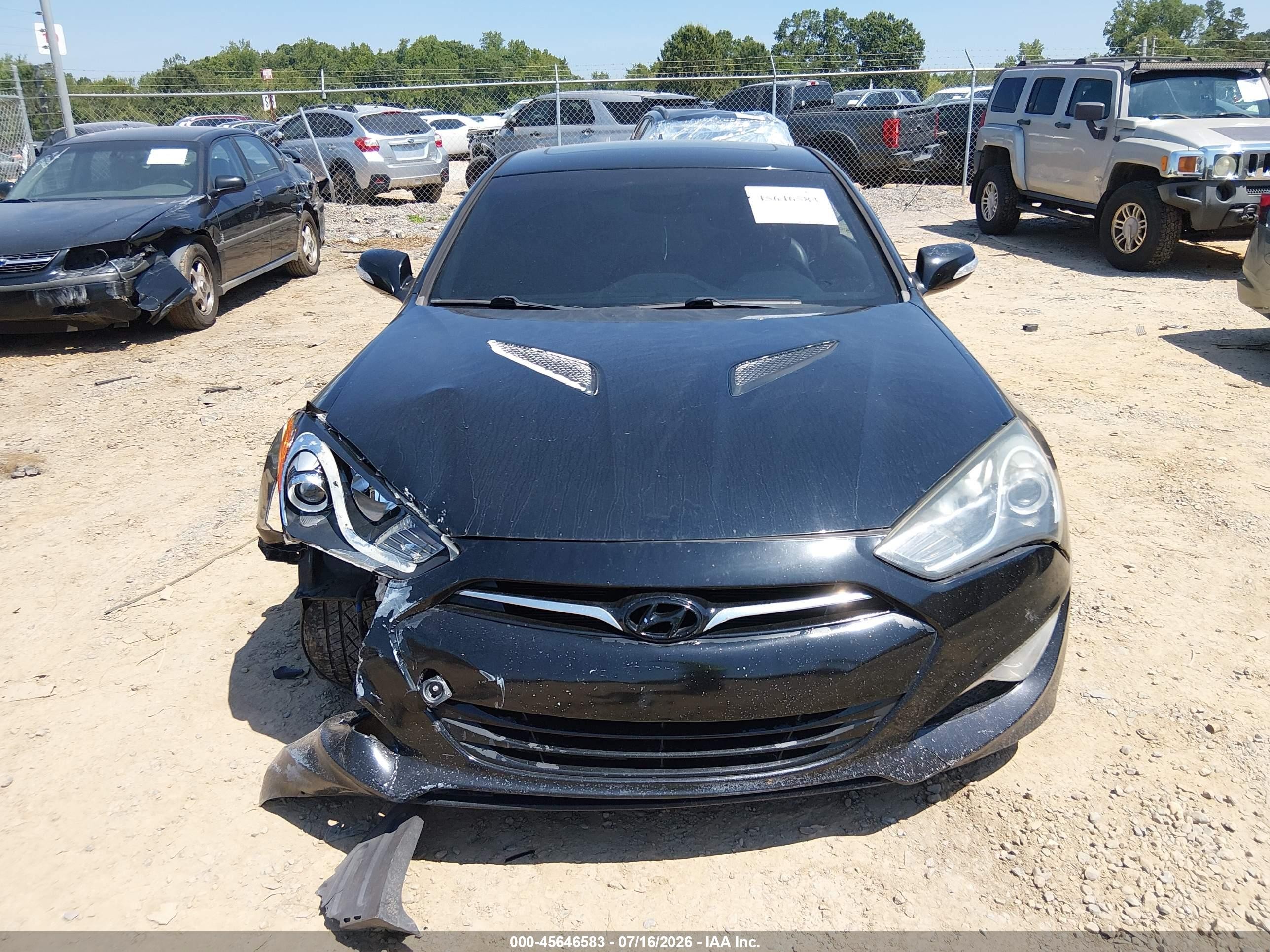 2013 Hyundai Genesis 3.8 Track Black vin: KMHHU6KJXDU108586