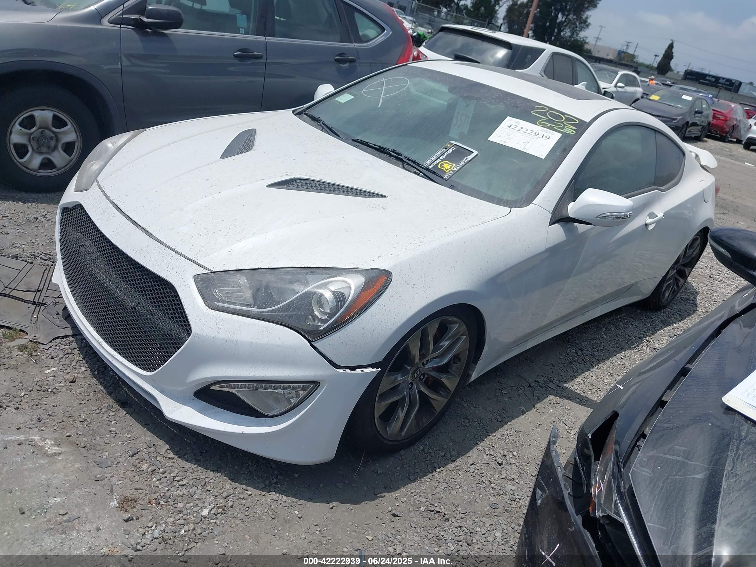 2015 Hyundai Genesis 3.8 Ultimate Белый vin: KMHHU6KJXFU125150