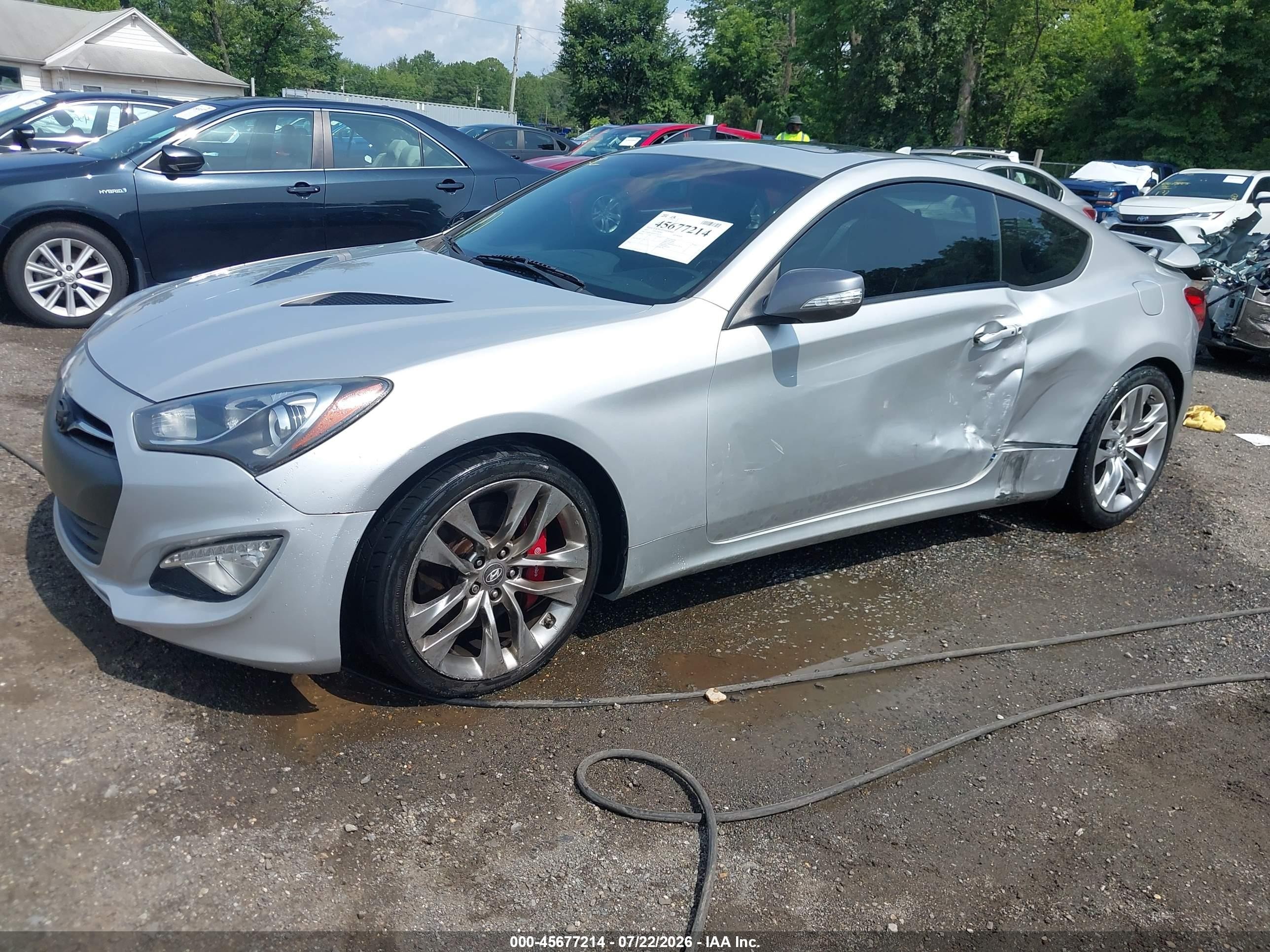 2015 Hyundai Genesis 3.8 Ultimate Серебряный vin: KMHHU6KJXFU126170