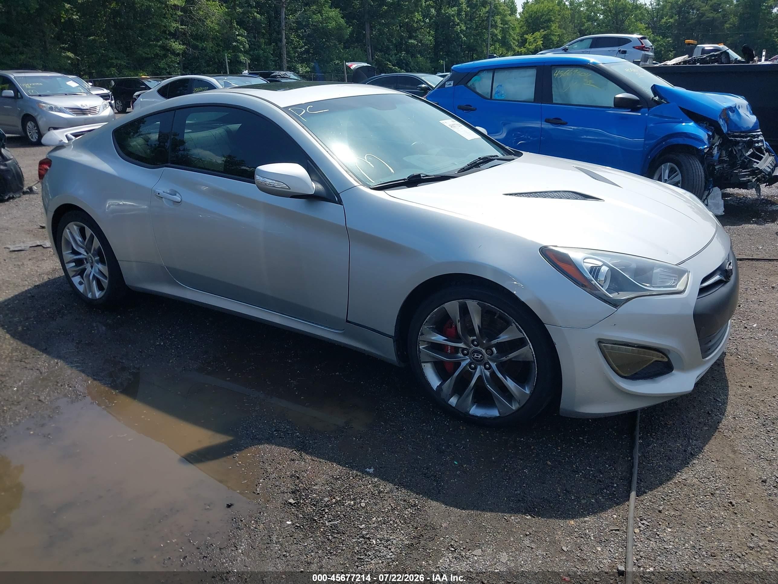 2015 Hyundai Genesis 3.8 Ultimate Серебряный vin: KMHHU6KJXFU126170