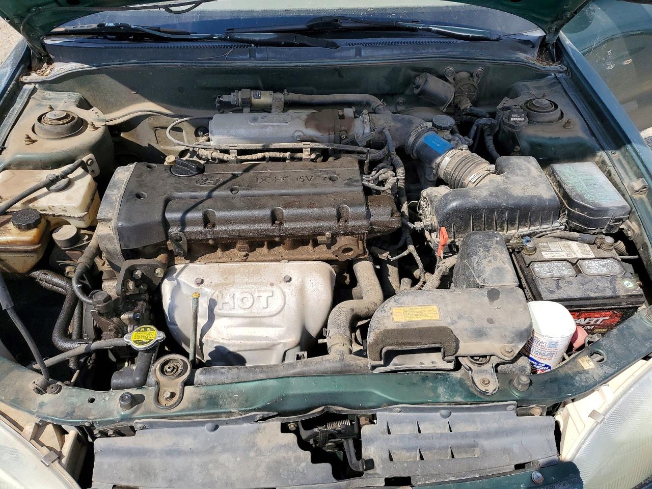 1997 Hyundai Elantra Base Green vin: KMHJF24M0VU594077
