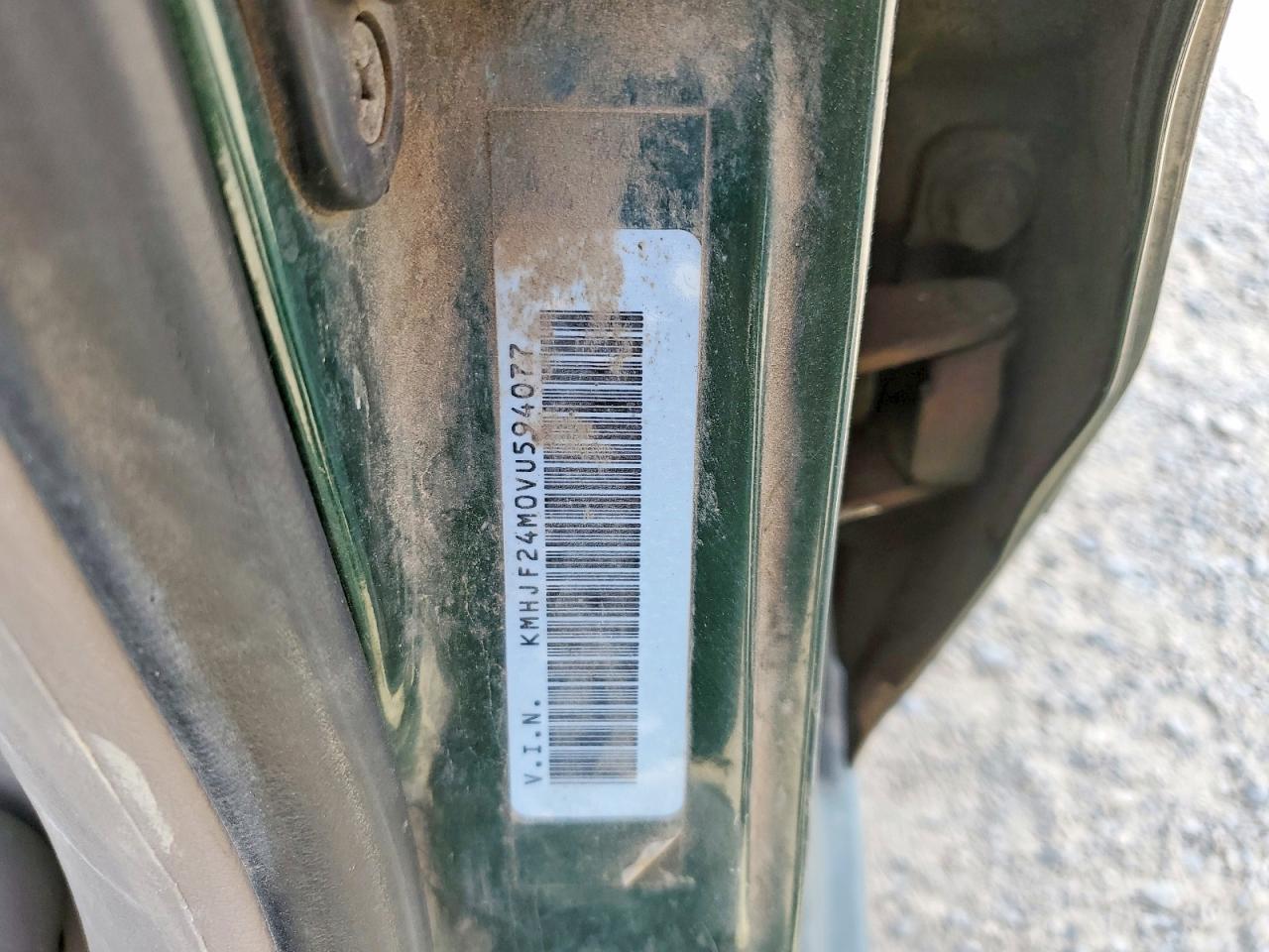 1997 Hyundai Elantra Base Green vin: KMHJF24M0VU594077