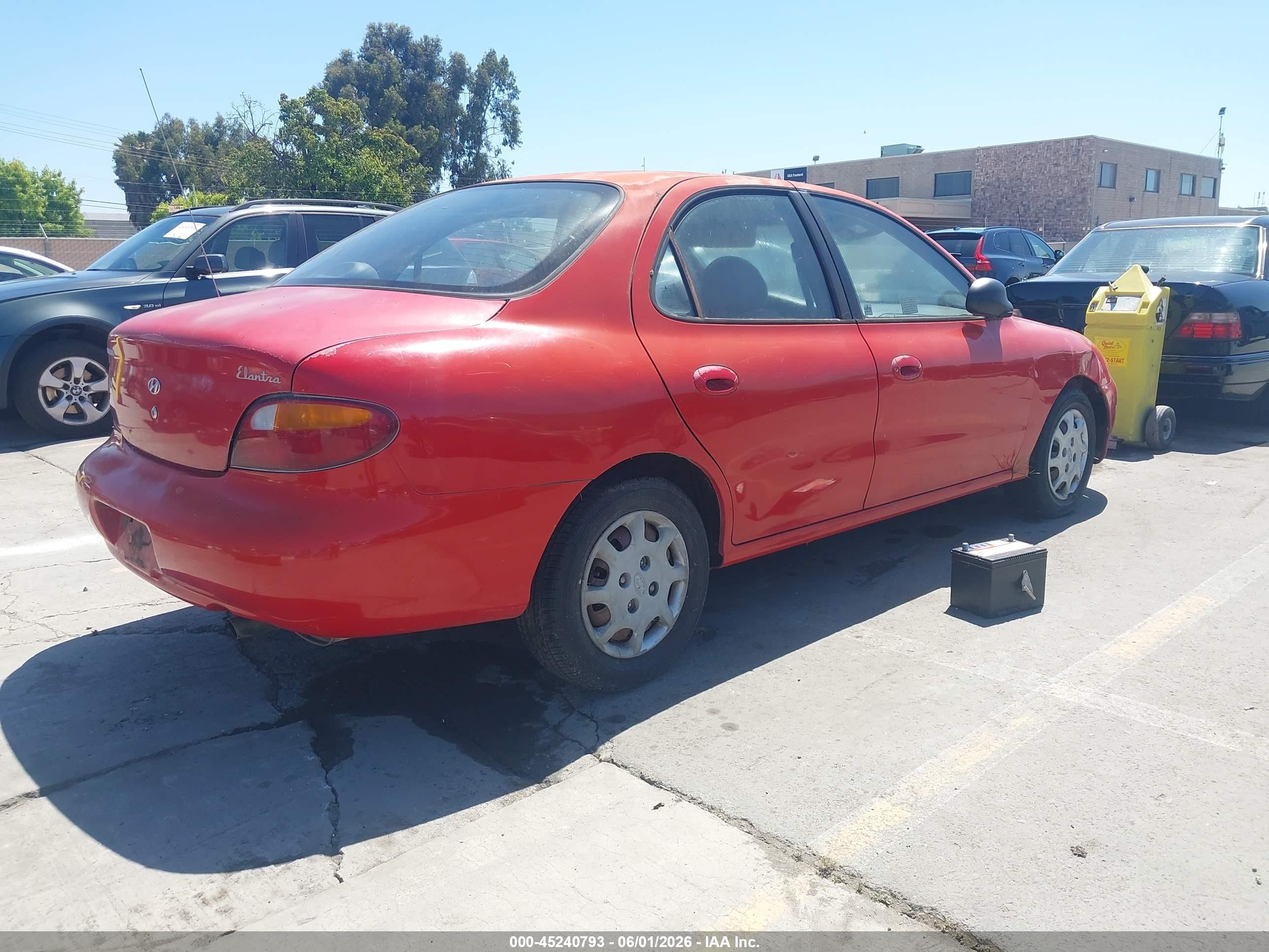1997 Hyundai Elantra   Красный vin: KMHJF24M1VU592810