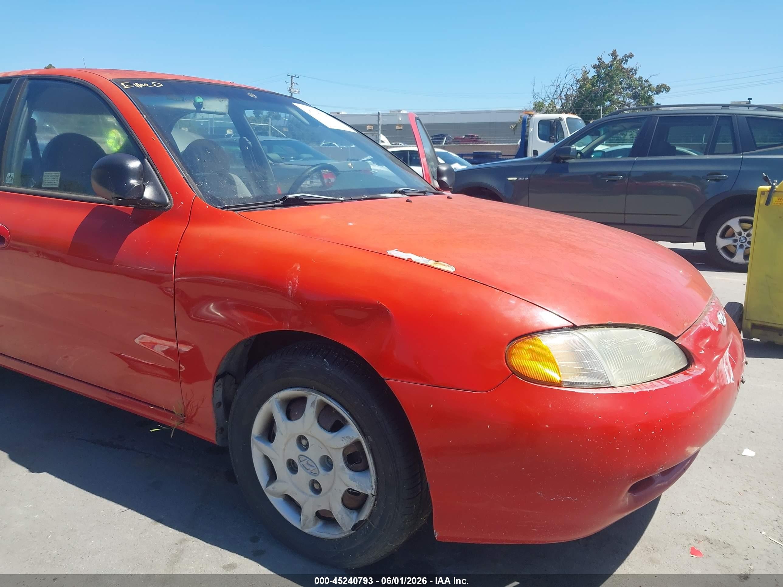 1997 Hyundai Elantra   Красный vin: KMHJF24M1VU592810