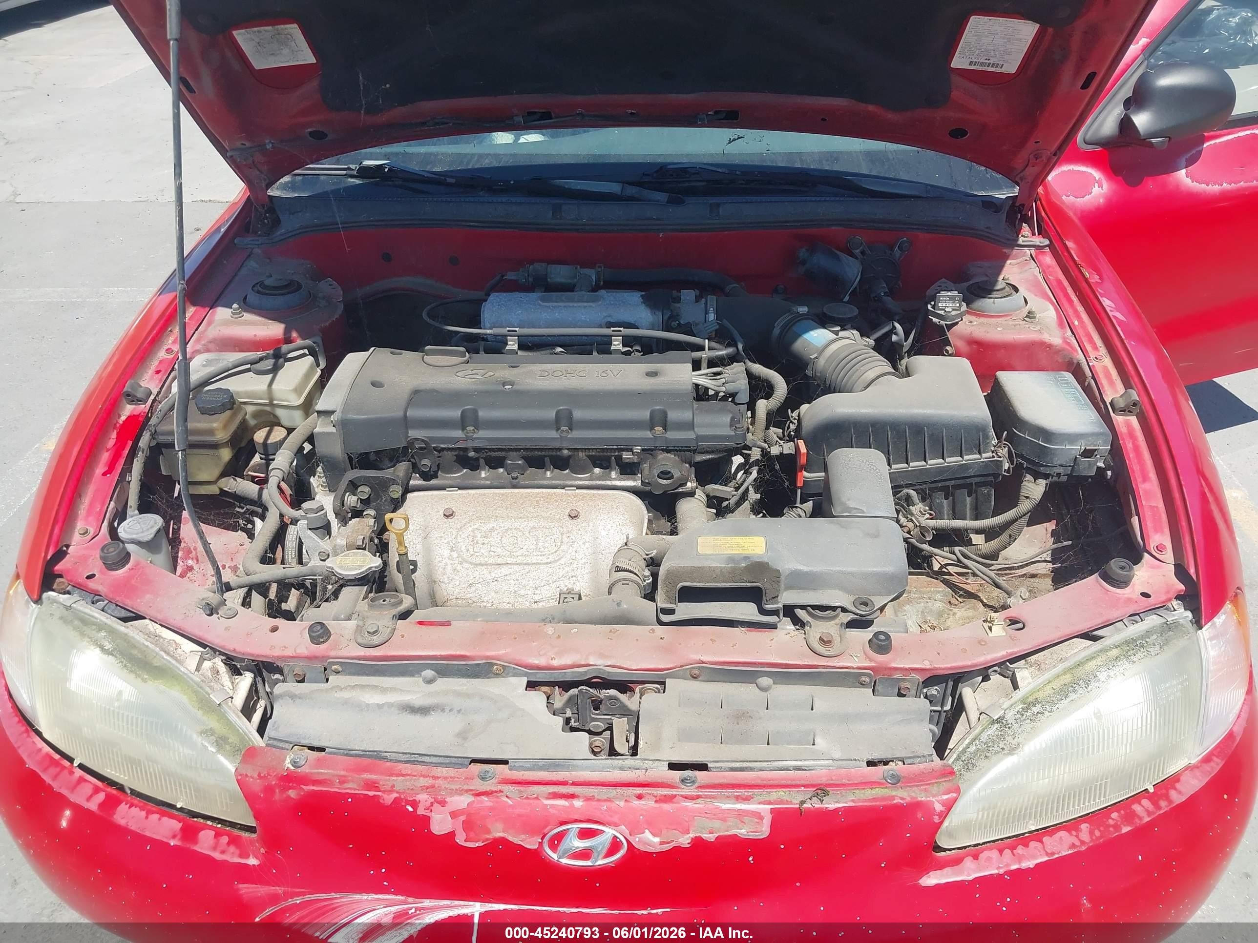 1997 Hyundai Elantra   Красный vin: KMHJF24M1VU592810