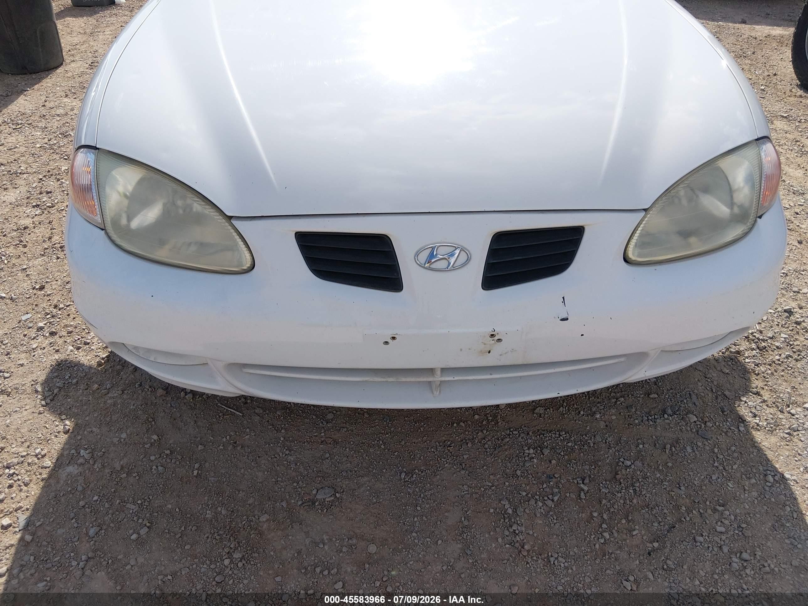 1999 Hyundai Elantra Gl White vin: KMHJF25F0XU853279