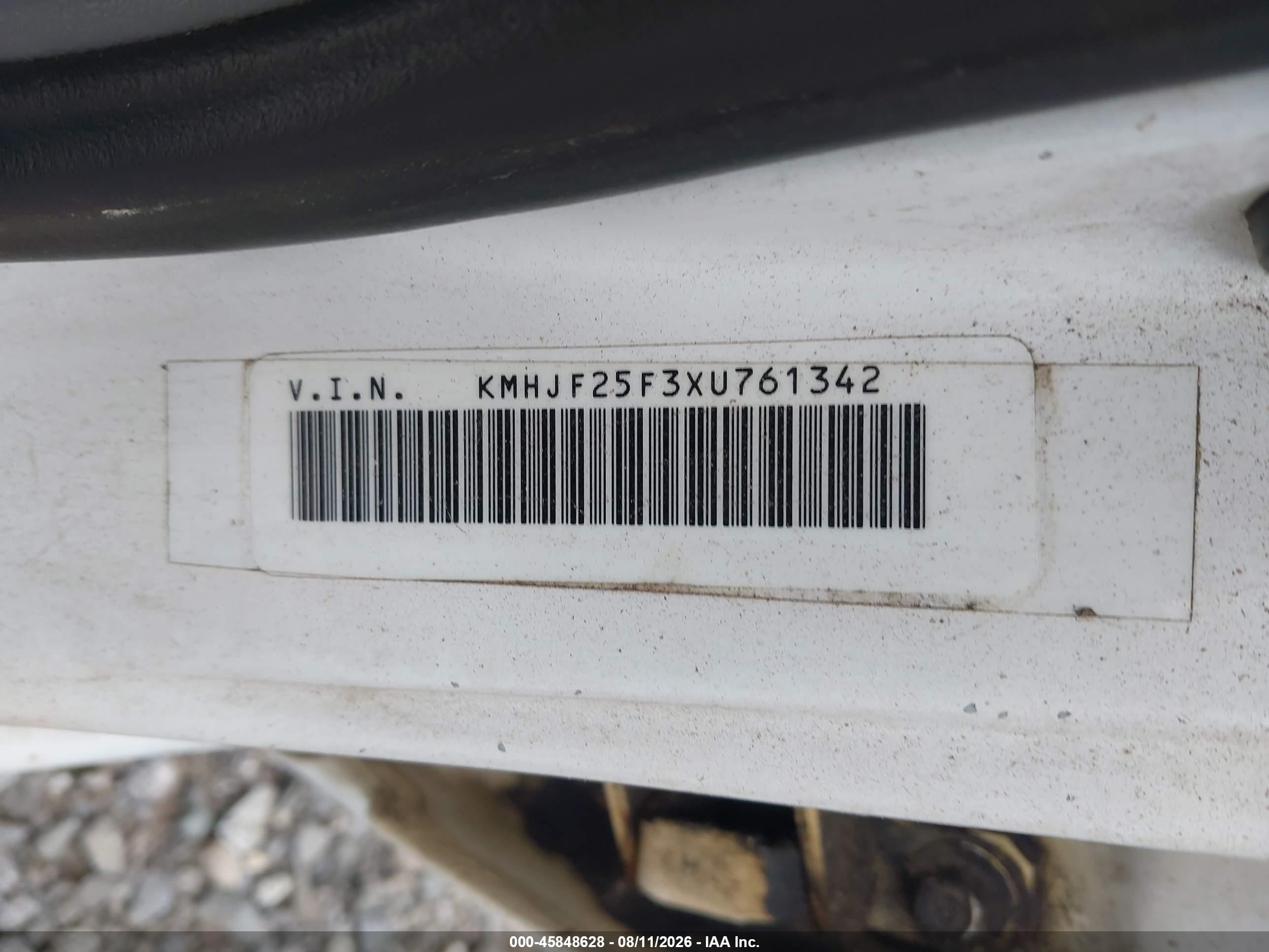 1999 Hyundai Elantra Gl White vin: KMHJF25F3XU761342