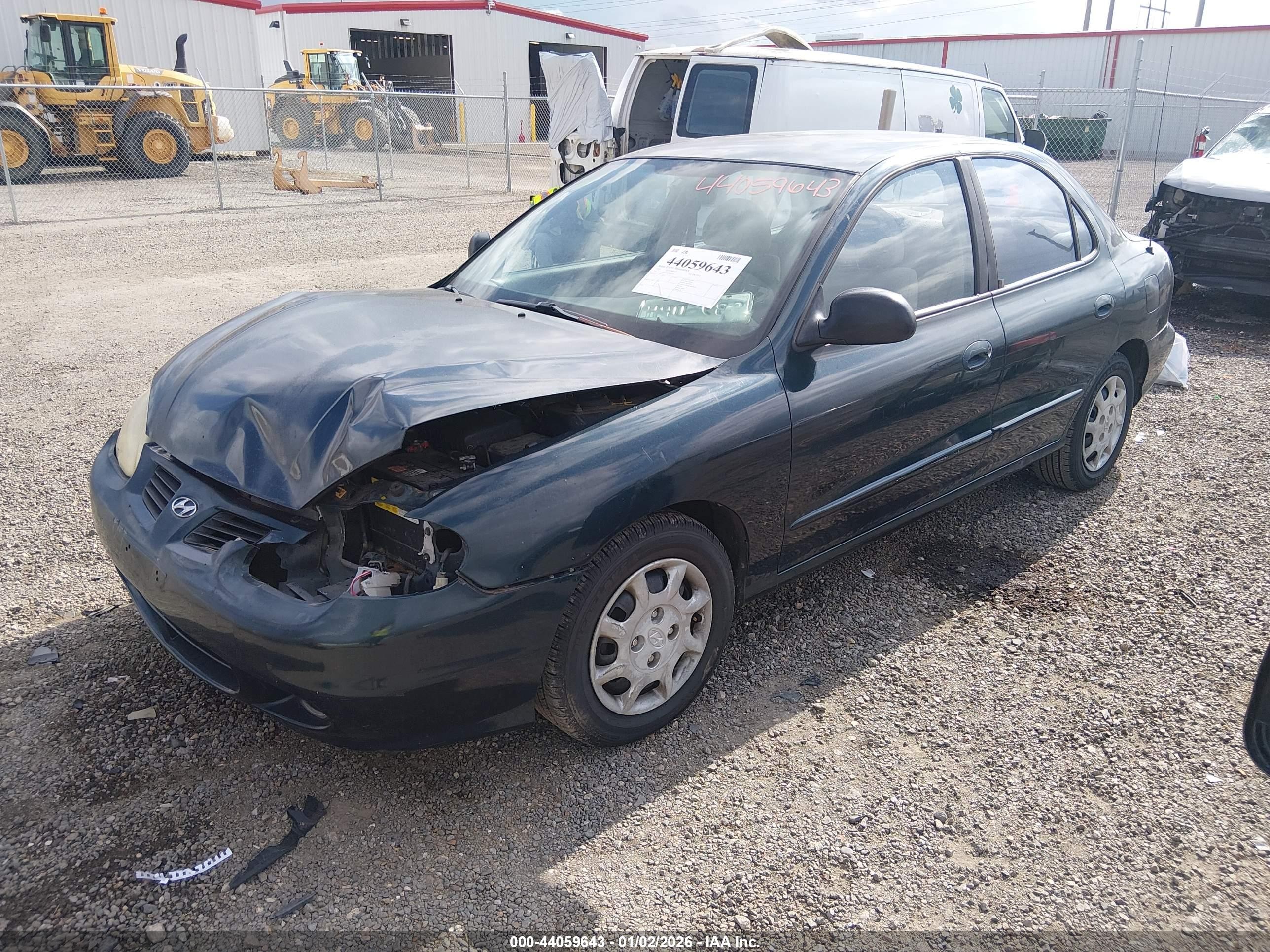 1999 Hyundai Elantra Gl Green vin: KMHJF25F5XU869591