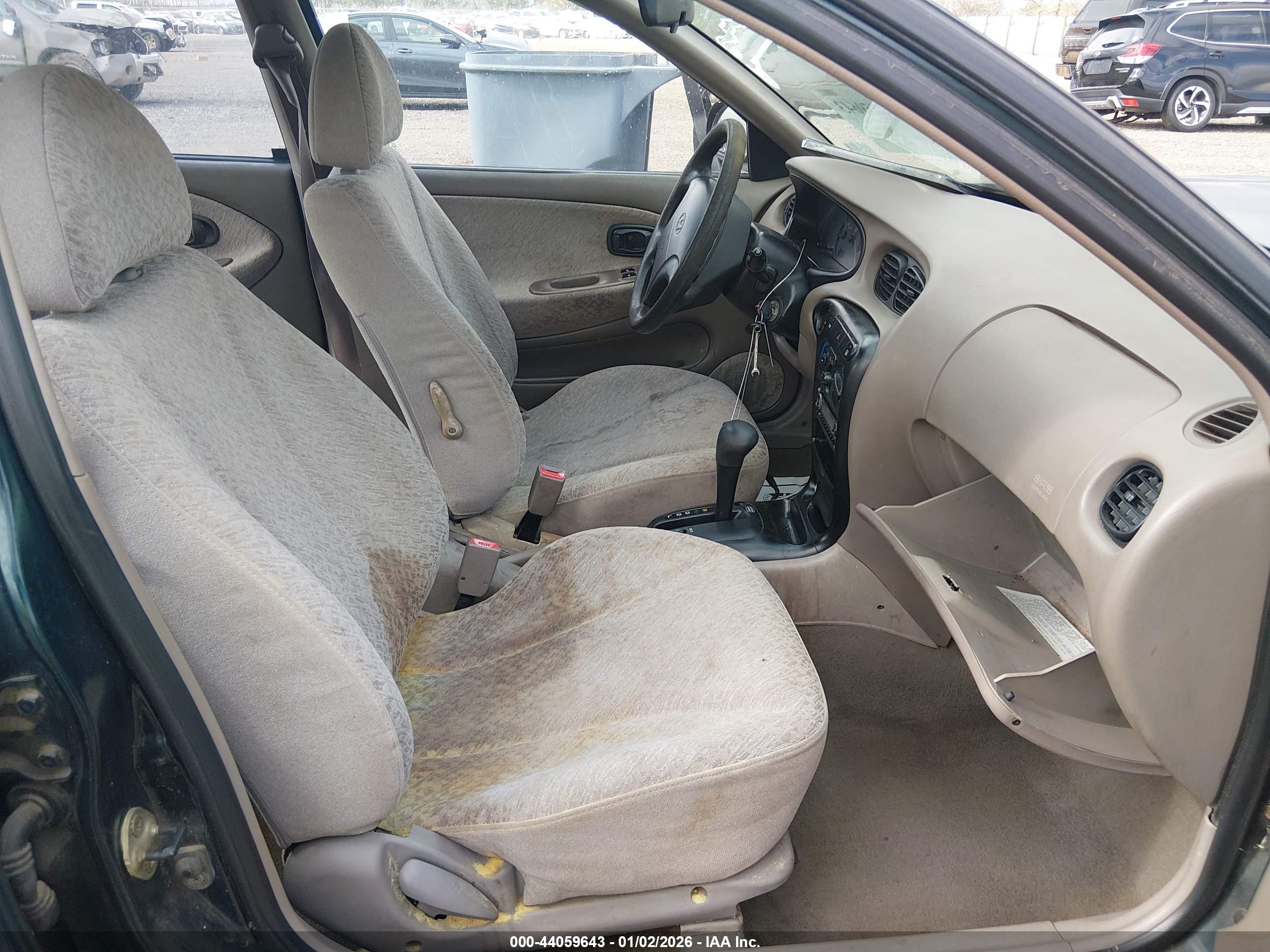 1999 Hyundai Elantra Gl Green vin: KMHJF25F5XU869591