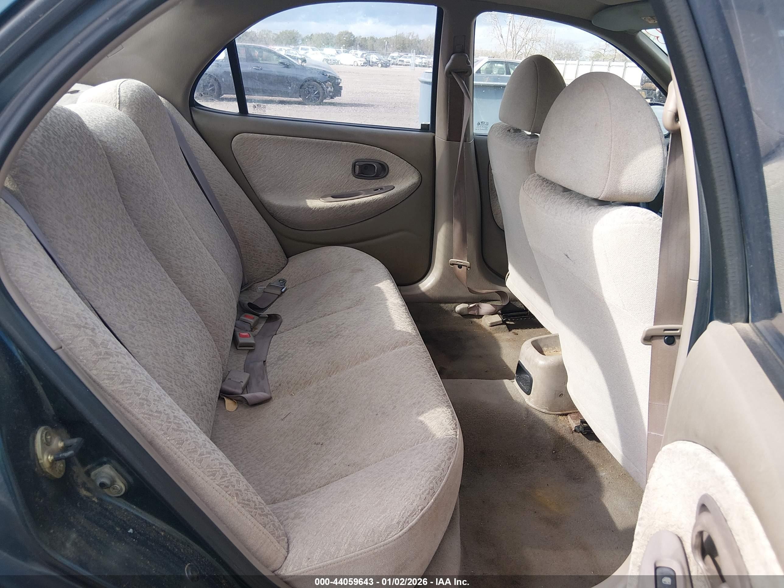 1999 Hyundai Elantra Gl Green vin: KMHJF25F5XU869591