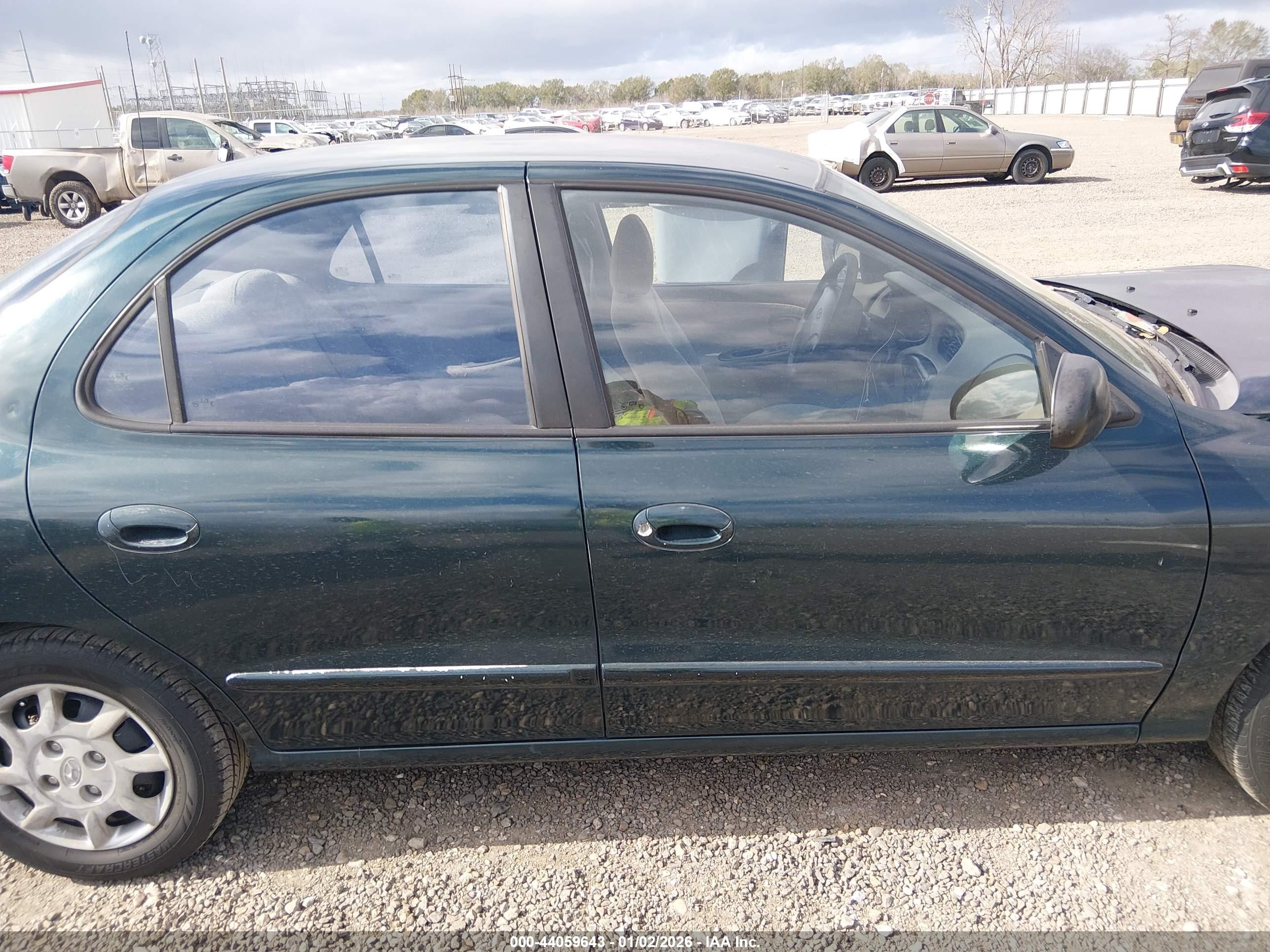 1999 Hyundai Elantra Gl Green vin: KMHJF25F5XU869591