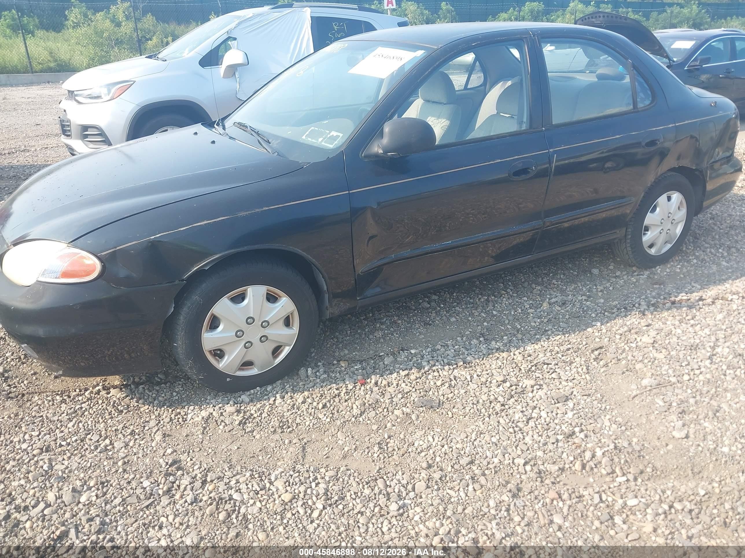 1999 Hyundai Elantra Gl Black vin: KMHJF25F6XU776871