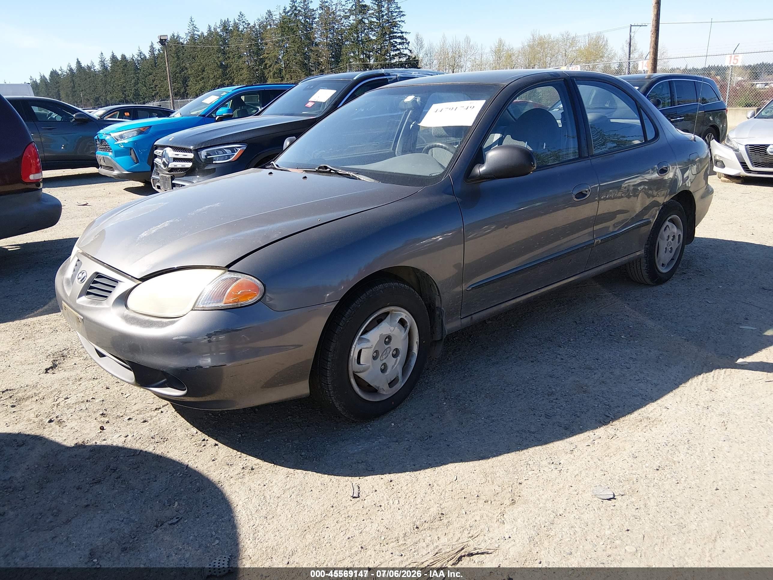 1999 Hyundai Elantra Gl Brown vin: KMHJF25F8XU781585