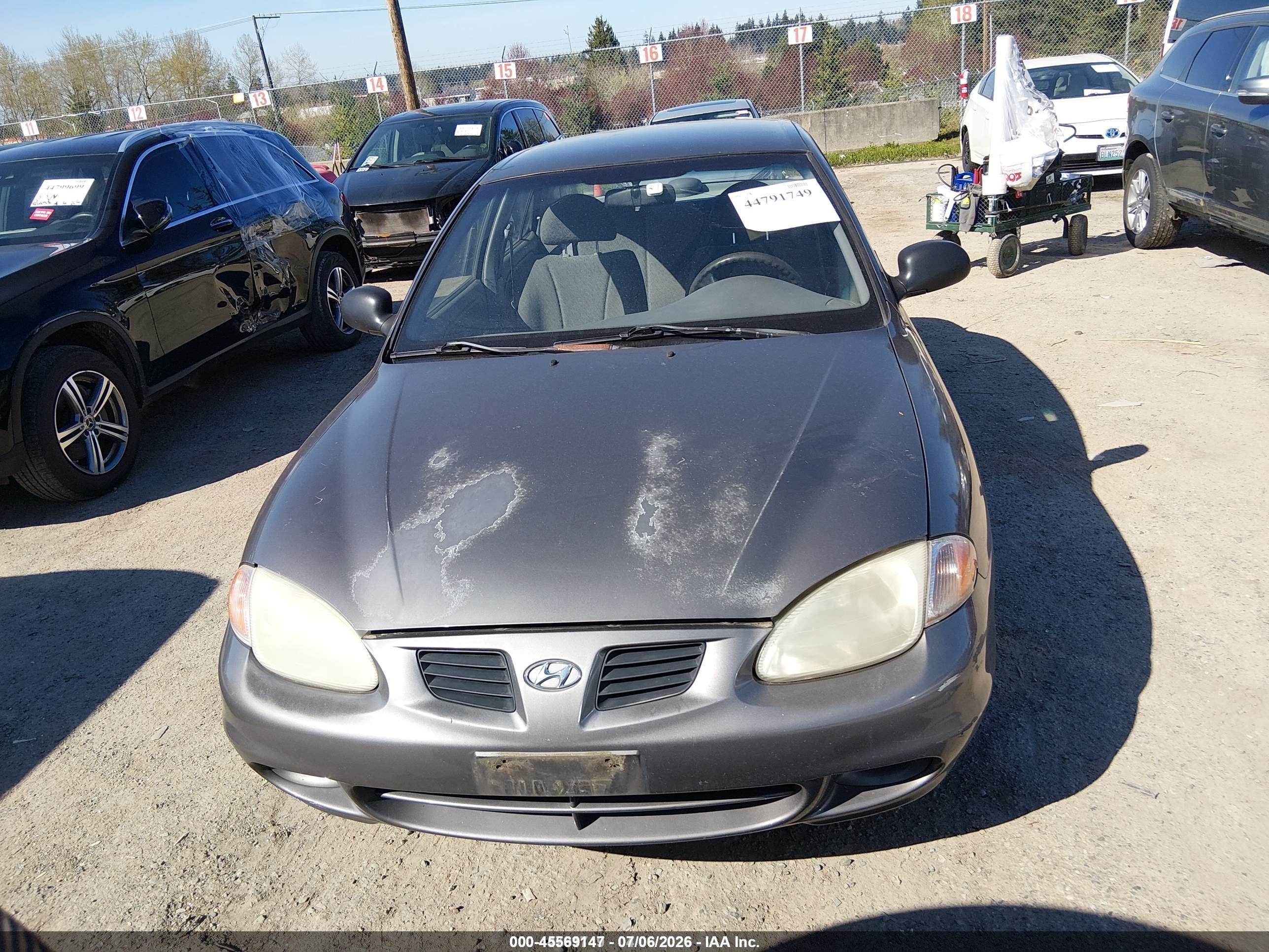 1999 Hyundai Elantra Gl Brown vin: KMHJF25F8XU781585
