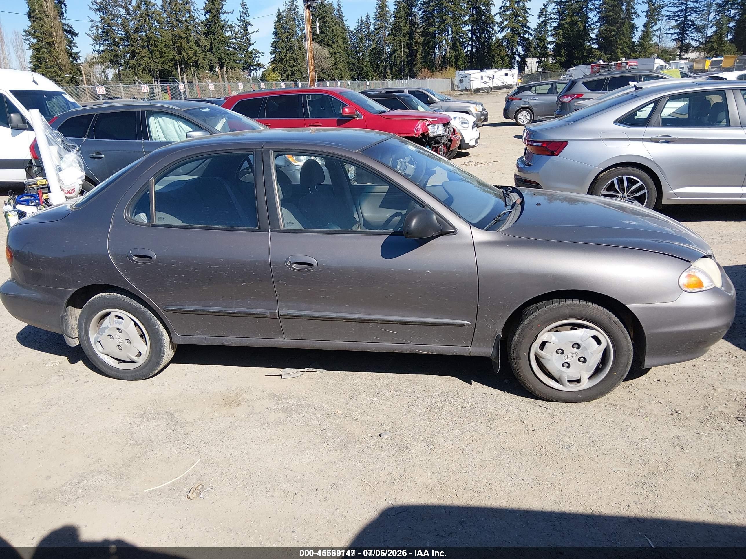 1999 Hyundai Elantra Gl Brown vin: KMHJF25F8XU781585