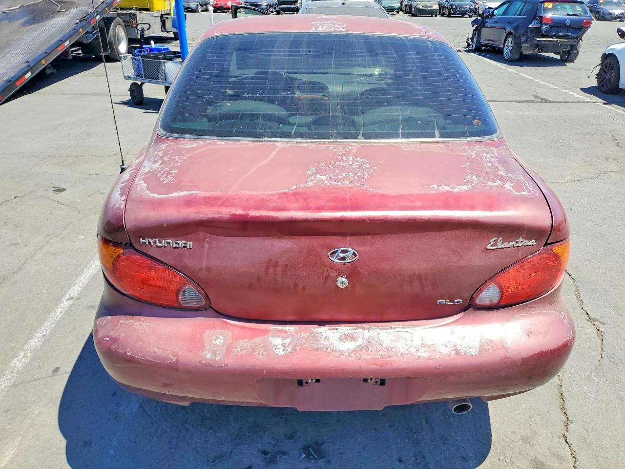 2000 Hyundai Elantra Gls Maroon vin: KMHJF35F4YU964506