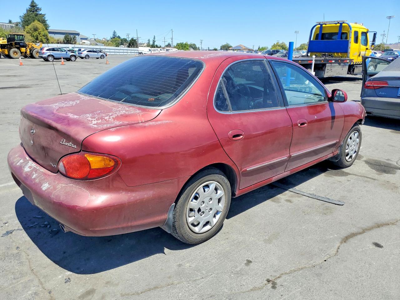 2000 Hyundai Elantra Gls Maroon vin: KMHJF35F4YU964506
