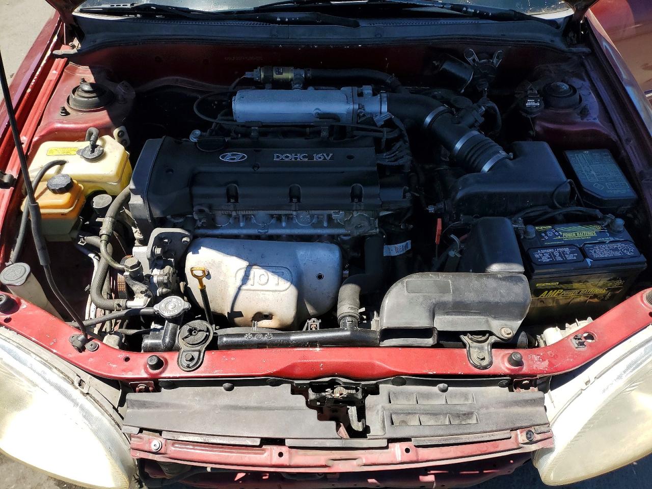 2000 Hyundai Elantra Gls Maroon vin: KMHJF35F4YU964506