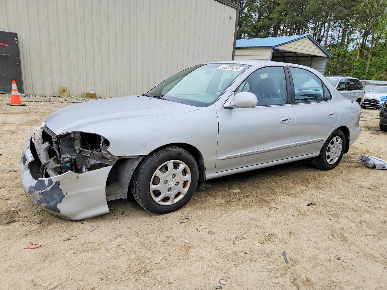 2000 Hyundai Elantra Gls Silver vin: KMHJF35F7YU005228