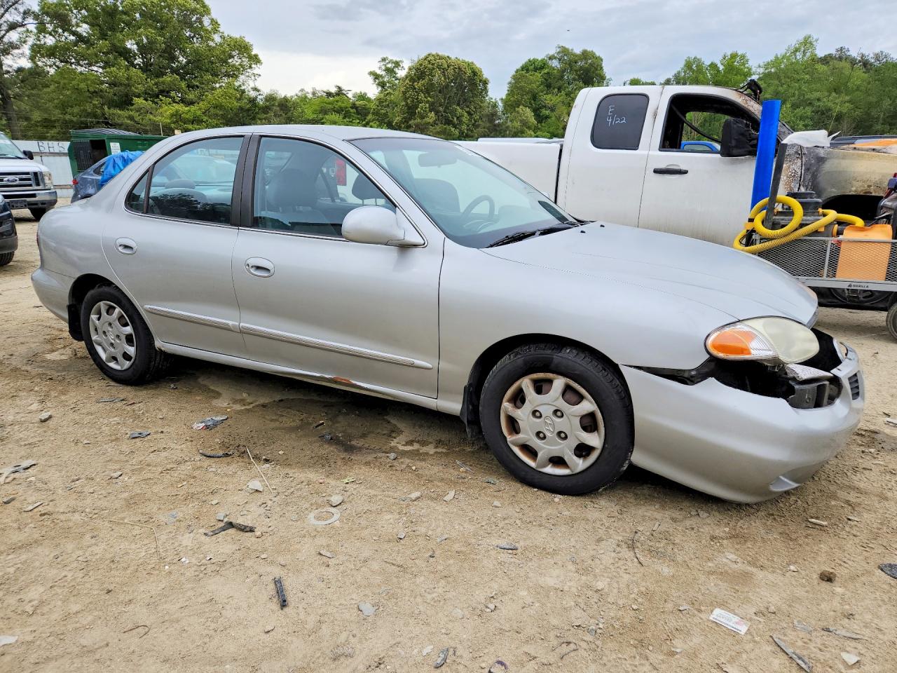 2000 Hyundai Elantra Gls Silver vin: KMHJF35F7YU005228