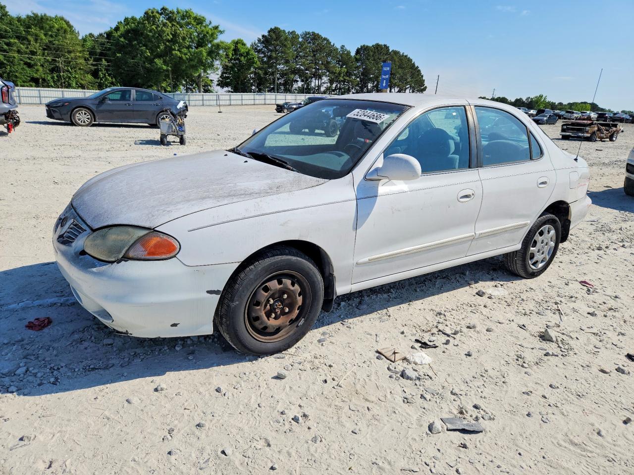 2000 Hyundai Elantra Gls White vin: KMHJF35F7YU030758