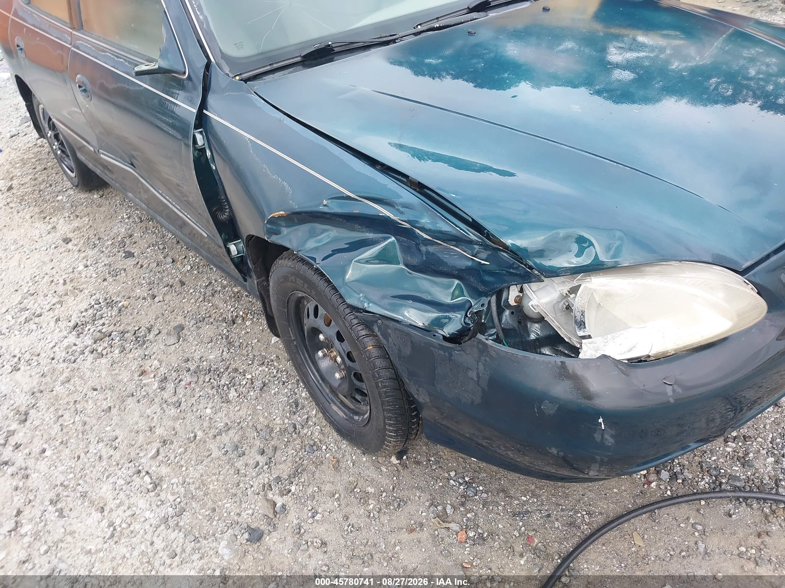 2000 Hyundai Elantra Gls Green vin: KMHJF35F9YU954814