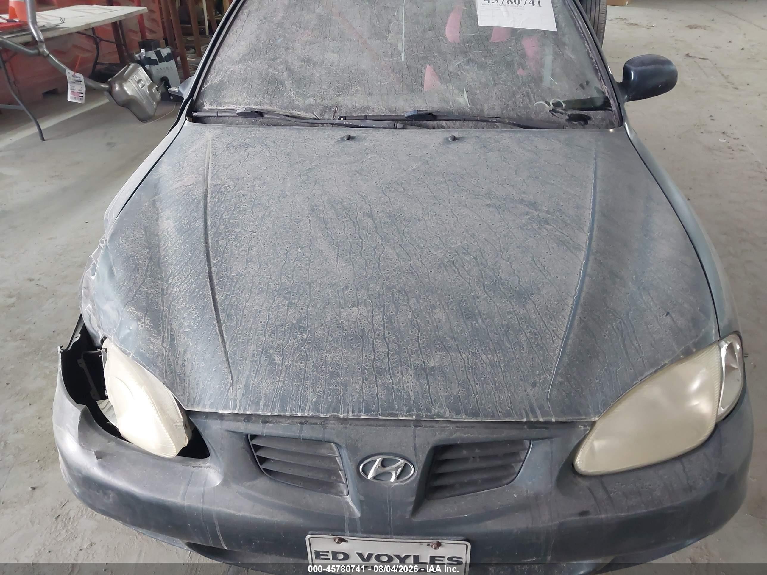 2000 Hyundai Elantra Gls Green vin: KMHJF35F9YU954814