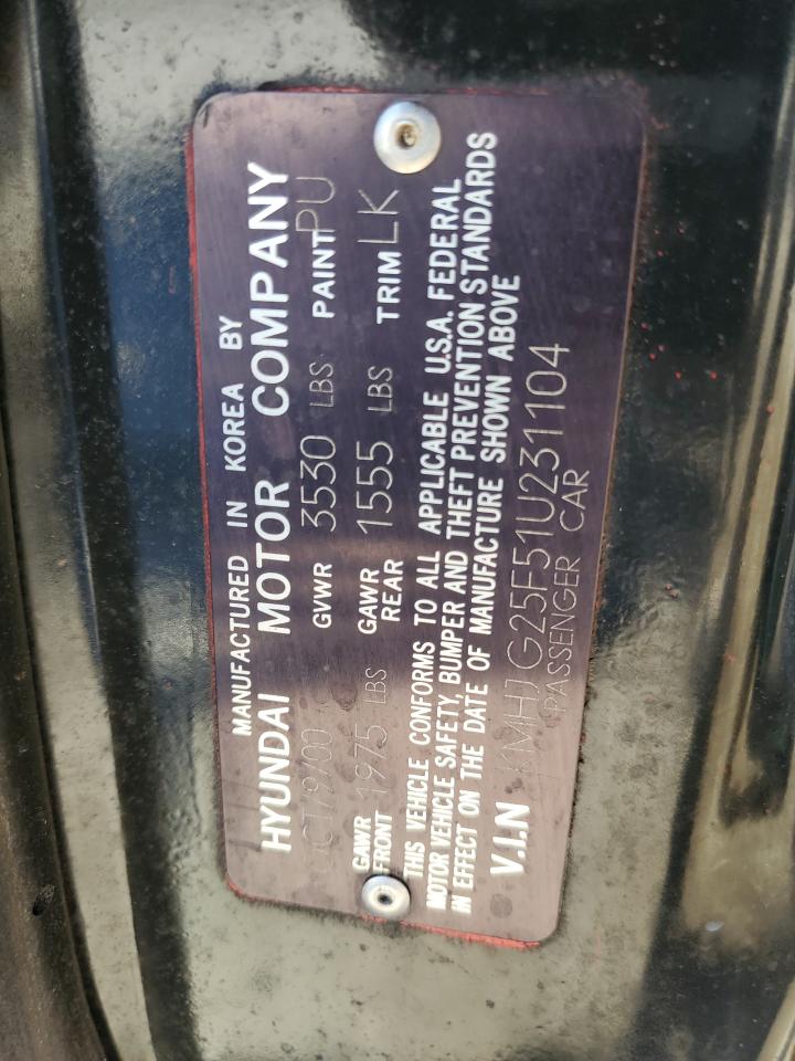 2001 Hyundai Tiburon Green vin: KMHJG25F51U231104