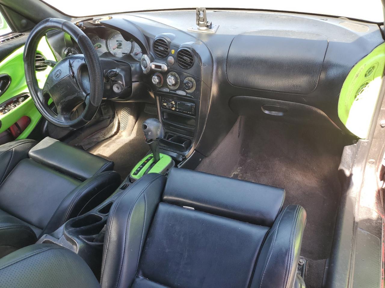 2001 Hyundai Tiburon Green vin: KMHJG25F51U231104