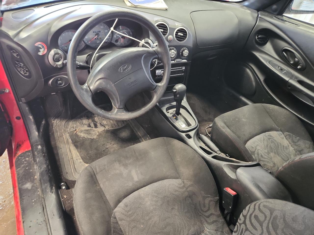 2001 Hyundai Tiburon Red vin: KMHJG25F51U262305