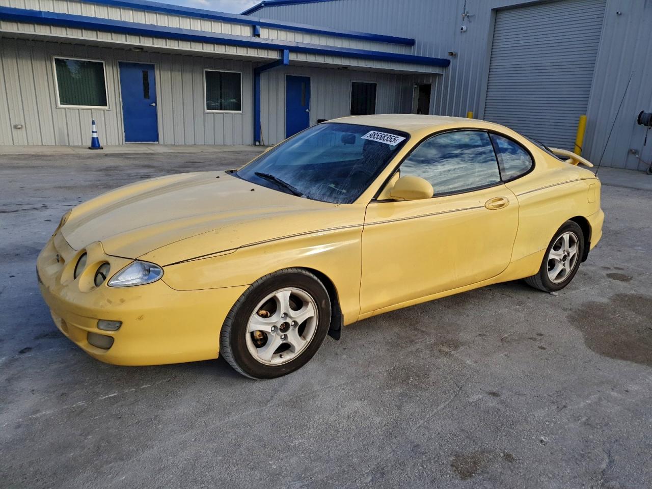 2001 Hyundai Tiburon Yellow vin: KMHJG35F21U219367