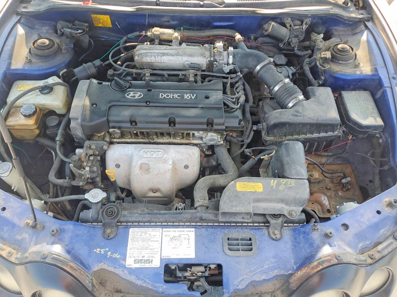 2000 Hyundai Tiburon Base Black vin: KMHJG35F6YU198209
