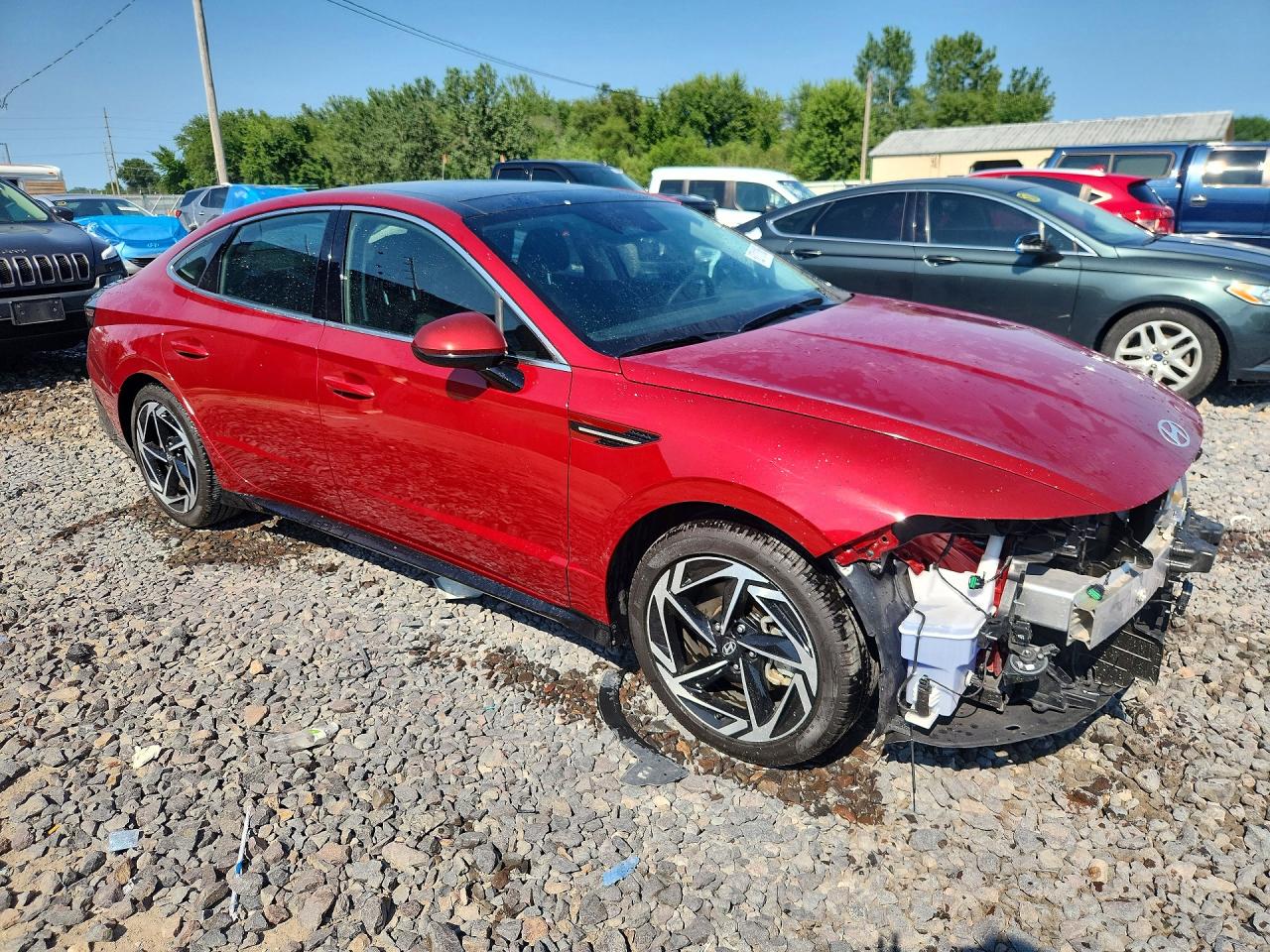 2025 Hyundai Sonata Sel Red vin: KMHL14JA1SA501903