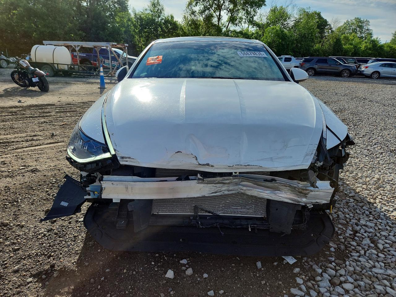 2022 Hyundai Sonata Sel White vin: KMHL14JA2NA167904