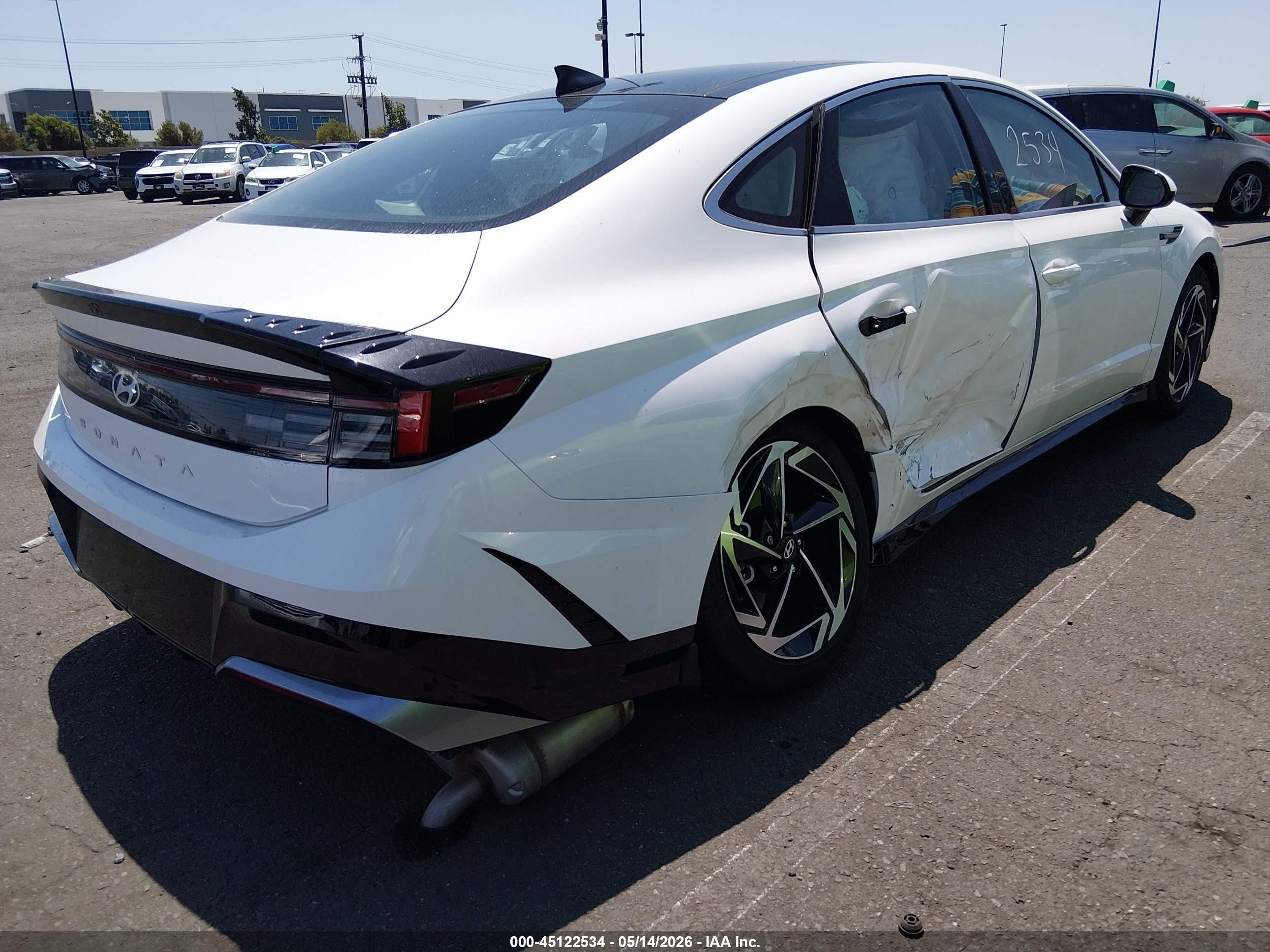 2024 Hyundai Sonata Sel White vin: KMHL14JA2RA361855