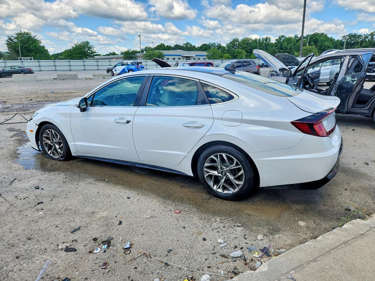2021 Hyundai Sonata Sel Белый vin: KMHL14JA4MA153016