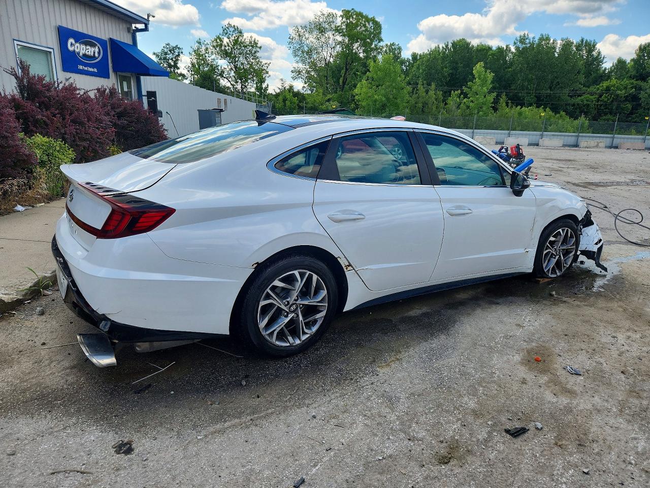2021 Hyundai Sonata Sel Белый vin: KMHL14JA4MA153016