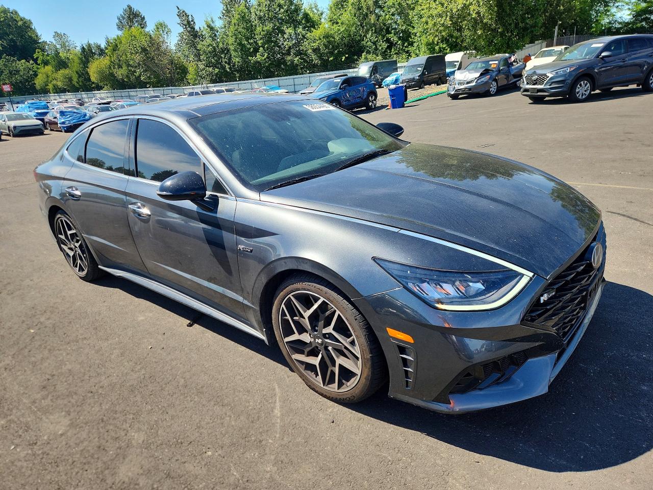 2022 Hyundai Sonata N Line Gray vin: KMHL14JC8NA224883