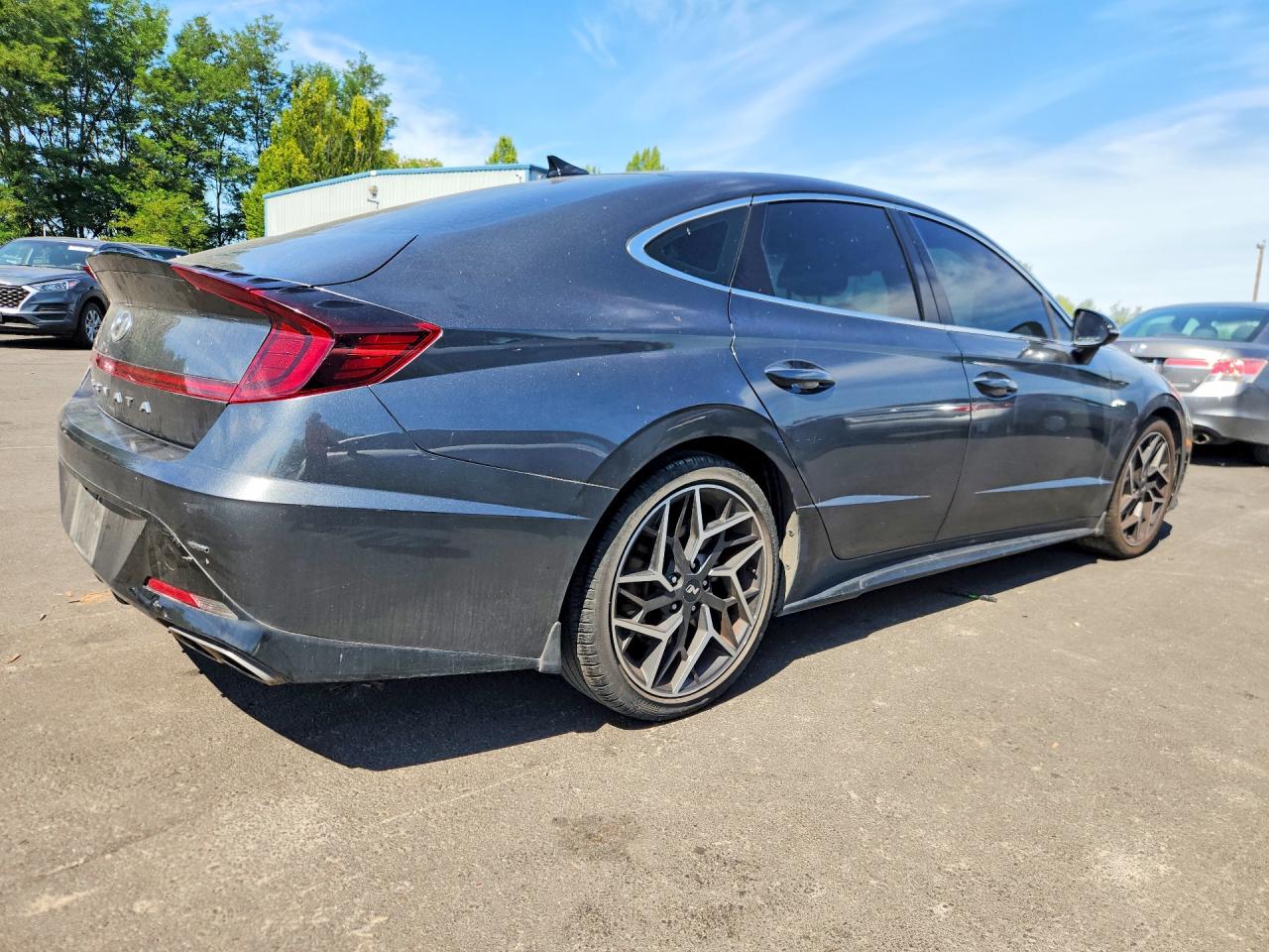 2022 Hyundai Sonata N Line Gray vin: KMHL14JC8NA224883