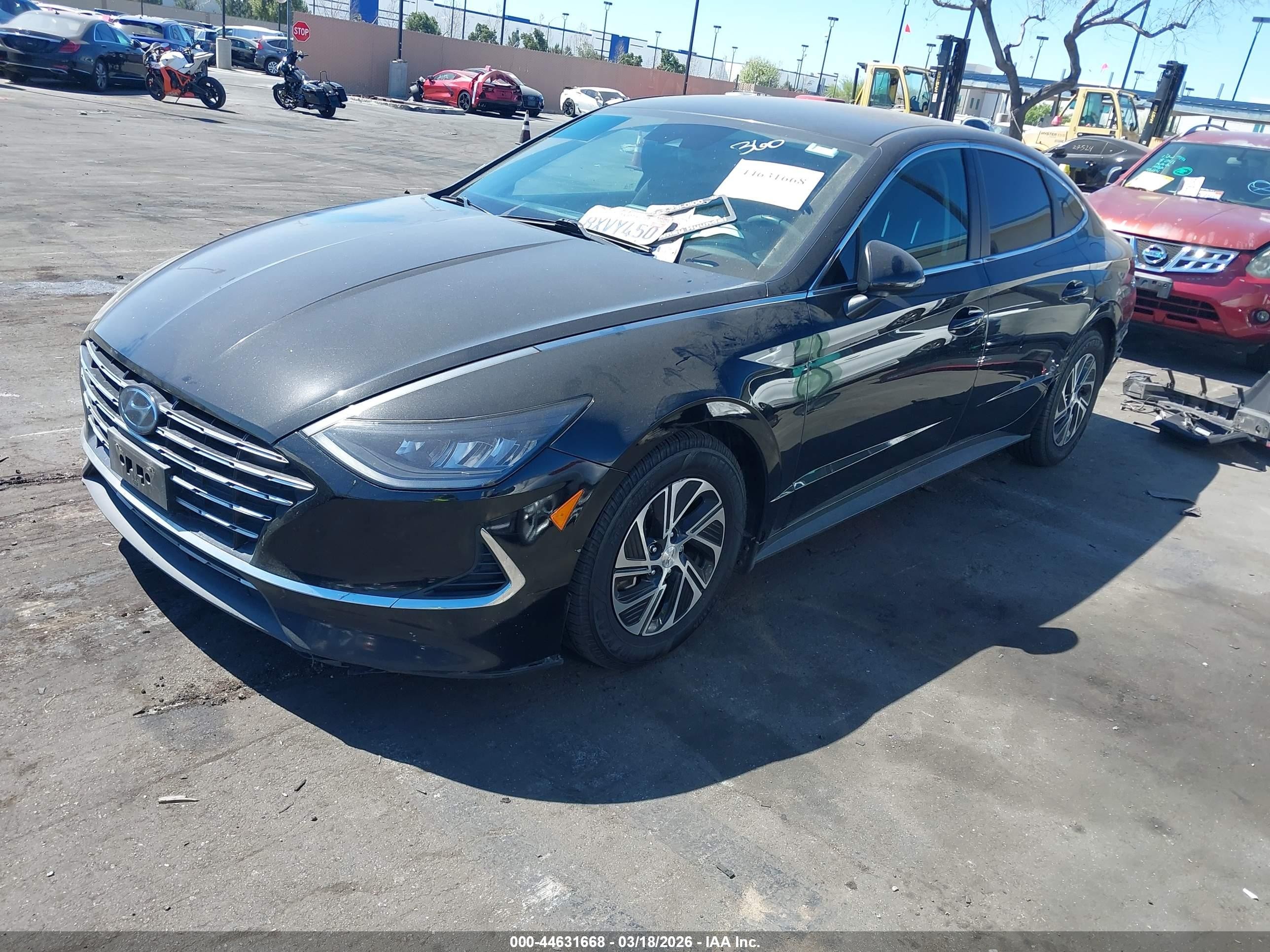 2021 Hyundai Sonata Blue Черный vin: KMHL24JJ2MA023958