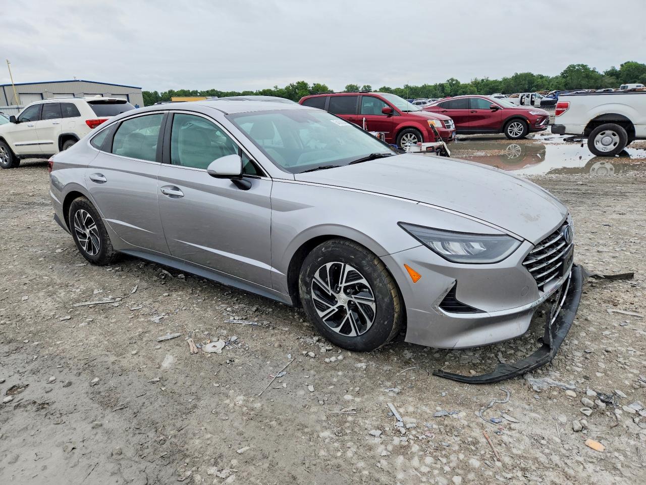 2021 Hyundai Sonata Hybrid Blue Silver vin: KMHL24JJ5MA021492