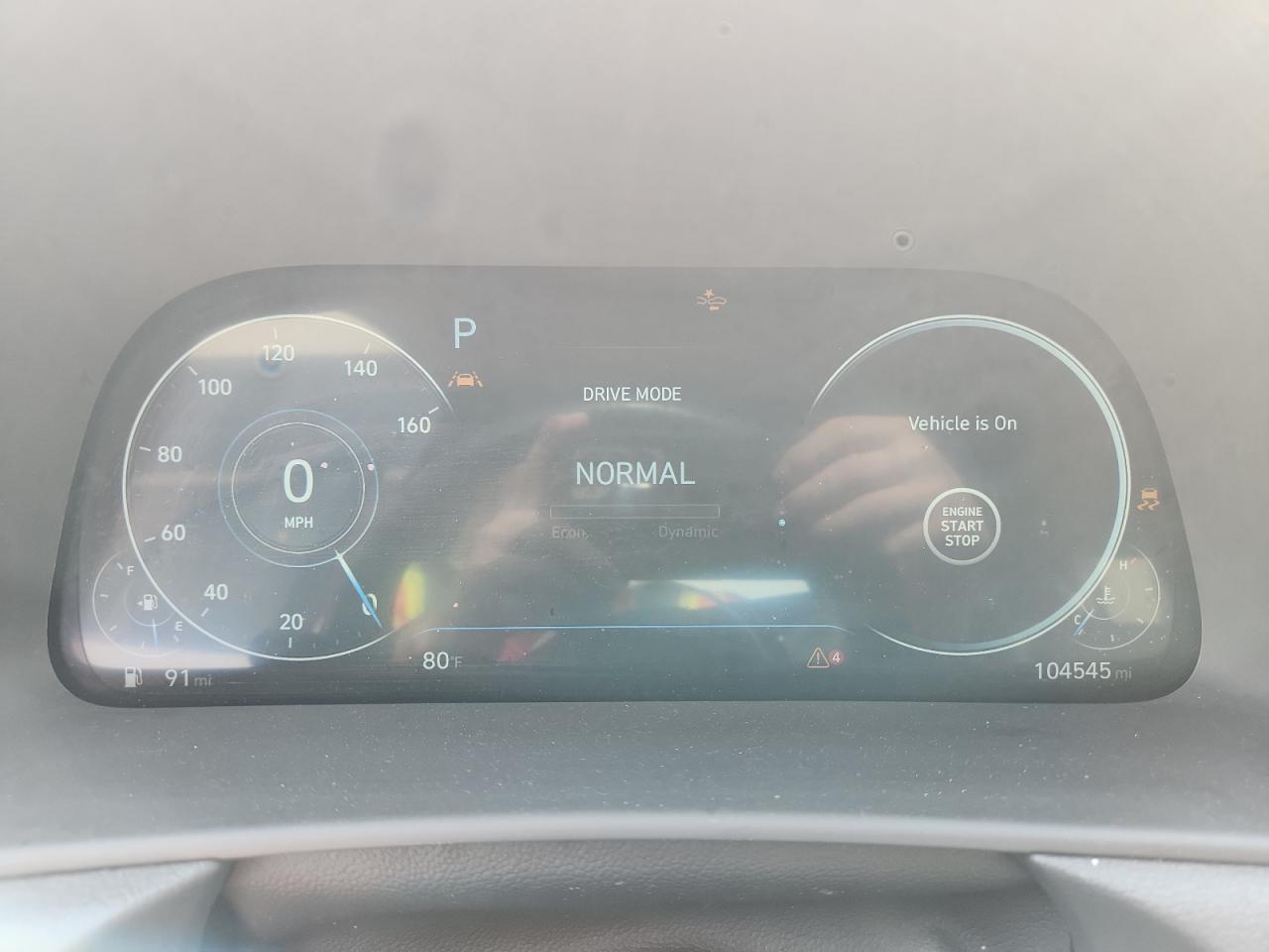 2023 Hyundai Sonata Limited White vin: KMHL34J27PA284366 Damage: Warning - Traction Control, On, Unacceptable